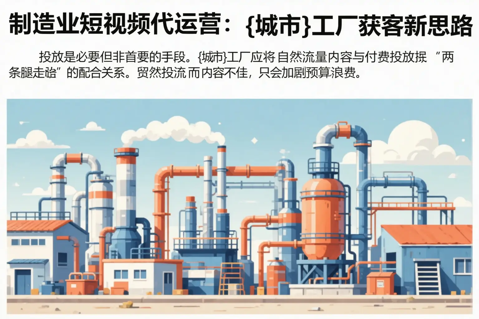 制造业短视频代运营:莫力达瓦工厂获客新思路